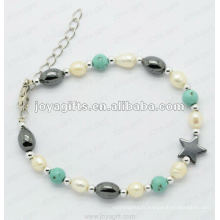 Bracelet en perles naturelles en perles et perles en perles